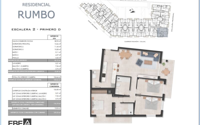 OBRA NUEVA!!!! PISO DE 3 HABITACIONES Y 2 BAÑOS CON PISCINA COMUNITARIA