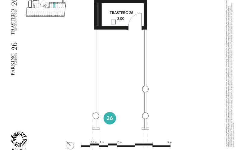 PLANTA BAJA DE 2 HABITACIONES CON 81M2 DE JARDÍN Y TERRAZA CON PARKIG Y TRASTERO