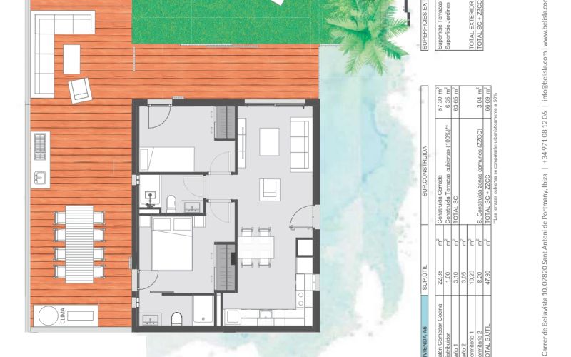 OBRA NUEVA!!! PLANTA BAJA DE 2 HABITACIONES CON 101M2 DE JARDÍN CON PARKING Y TRASTERO