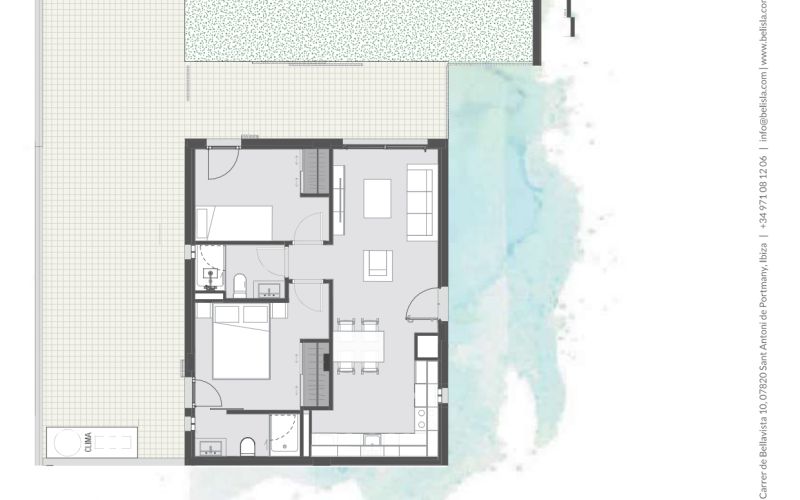 OBRA NUEVA!!! PLANTA BAJA DE 2 HABITACIONES CON 101M2 DE JARDÍN CON PARKING Y TRASTERO