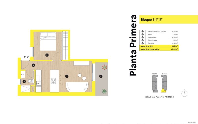 PLANTA BAJA DE 1 HABITACIÓN CON PLAZA DE PARKING Y TRASTERO. PISCINA COMUNITARIA